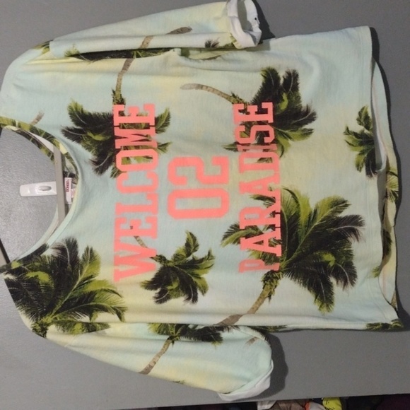 BONGO Open Back Top  palm tree size large - Picture 1 of 6